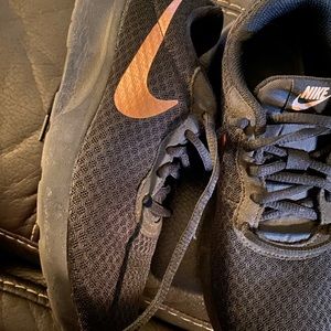 Rose gold and black  Nikes